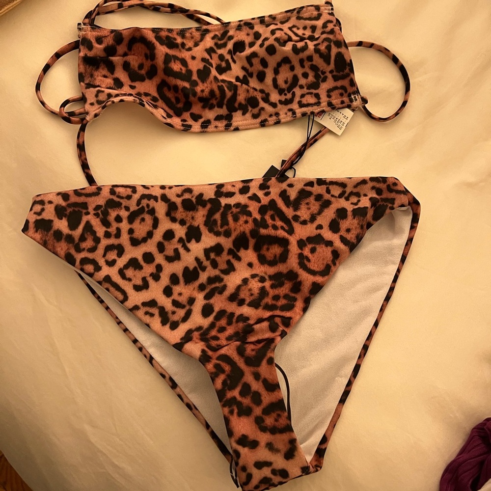 New Nasty Gal leopard print bathing suit!